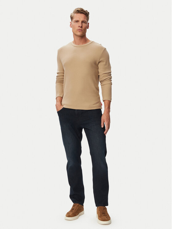 JOOP! Jeans JOOP! Jeans Longsleeve Jjj-Phineus 30103355 Brązowy jasny Regular Fit