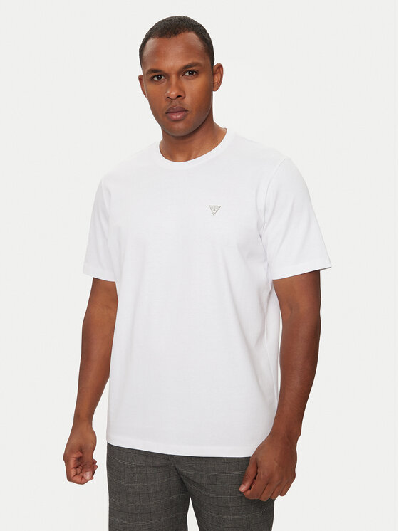 Męski T-Shirt Guess, Rozmiar XXL, Biały, M4YI0A KCCM1