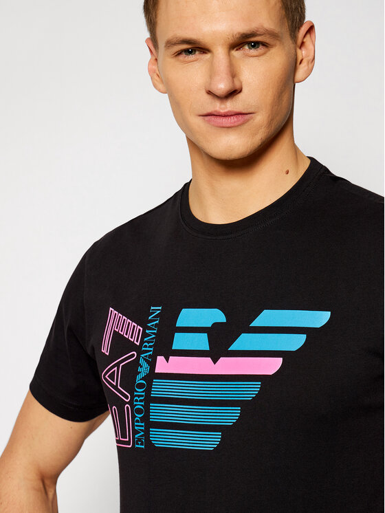 T-shirt 3KPT22 PJ6EZ 1200 Nero Regular Fit