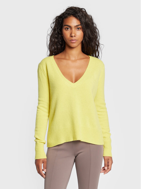 Calvin Klein Calvin Klein Sweter K20K205420 Żółty Regular Fit