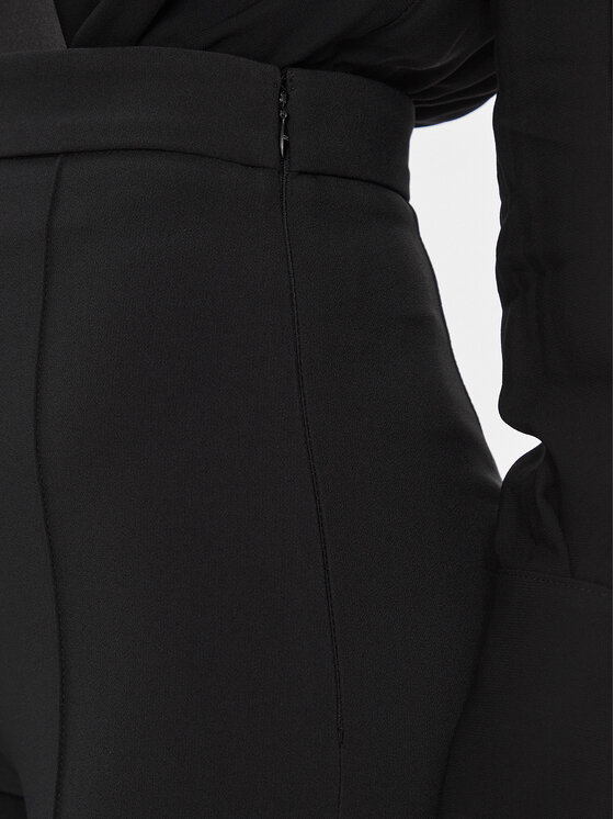 Elisabetta Franchi Elisabetta Franchi Pantaloni din material PA-T15-41E2-V300 Negru Flare Fit