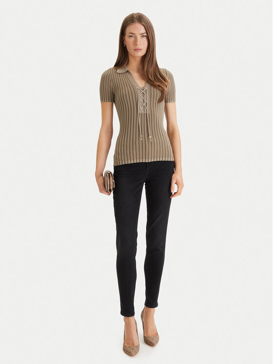 Guess Guess Svetr W6GR09 Z0590 Zelená Regular Fit