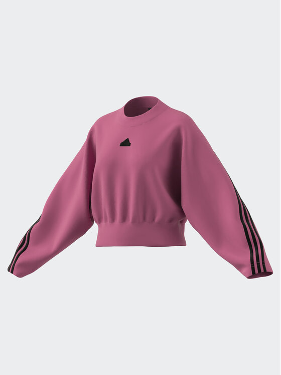 adidas adidas Majica dugih rukava Future Icons 3-Stripes Sweatshirt IL3054 Ružičasta Loose Fit