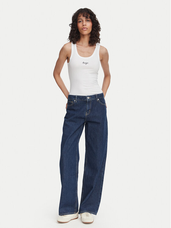 HUGO HUGO Дънки Gamala_B 50573178 Тъмносин Baggy Fit