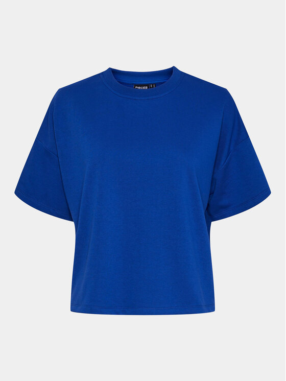 Pieces Pieces T-shirt Chilli Summer 17118870 Plava Loose Fit