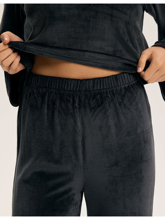 Esotiq Esotiq Piżama 43971 Szary Regular Fit