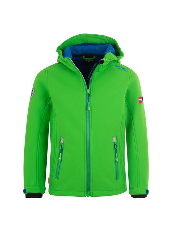 Trollkids Trollkids Kurtka softshell 161-304 Zielony Regular Fit