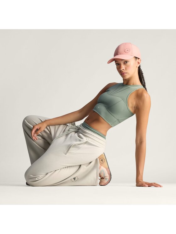 adidas by Stella McCartney adidas by Stella McCartney Biustonosz sportowy By Stella McCartney Training Crop Top Zielony