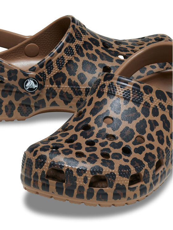 Crocs Crocs Šlepetės Classic Animal Clog 211800 Ruda