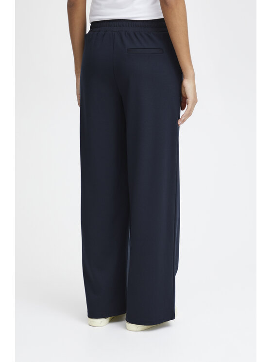 ICHI ICHI Pantaloni da donna IHKATE SUS LONG WIDE PA2 Blu Long Fit