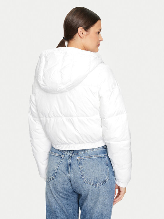 Tommy Jeans Tommy Jeans Μπουφάν χειμωνιάτικο DW0DW18313 Λευκό Cropped Fit