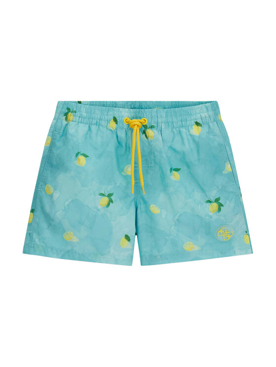 Guess Guess Pantaloni scurți pentru înot L6GZ06 WN122 Albastru Regular Fit