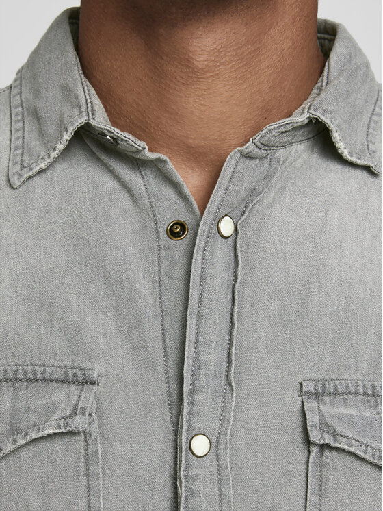 Jack&Jones Jack&Jones Košeľa Sheridan 12138115 Sivá Slim Fit