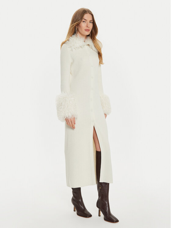 TWINSET TWINSET Кардиган 242TT3430 Бял Slim Fit
