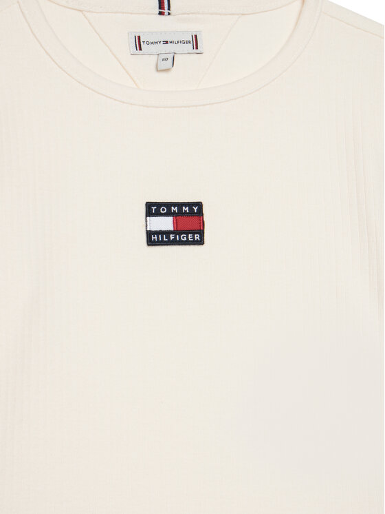 Tommy Hilfiger Tommy Hilfiger Blúz KG0KG09065 D Ekru Regular Fit