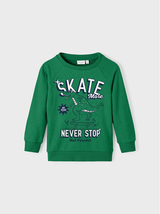 NAME IT NAME IT Felpa 13218863 Verde Regular Fit