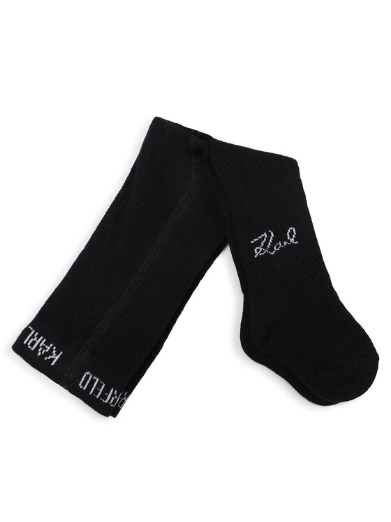 Karl Lagerfeld Kids Karl Lagerfeld Kids Dětské punčocháče Z90057 Černá