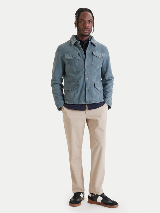 Milestone Milestone Nahkjope Valerio 612205 60790 Sinine Regular Fit