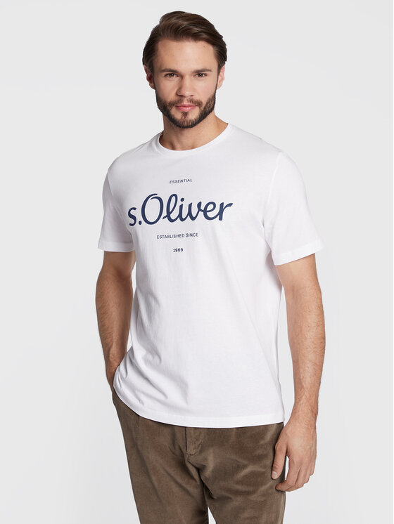 s.Oliver T-Shirt 2057432 Weiß Regular Fit