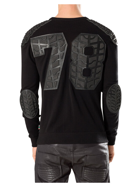 PHILIPP PLEIN PHILIPP PLEIN Sweter 30809 Czarny Regular Fit