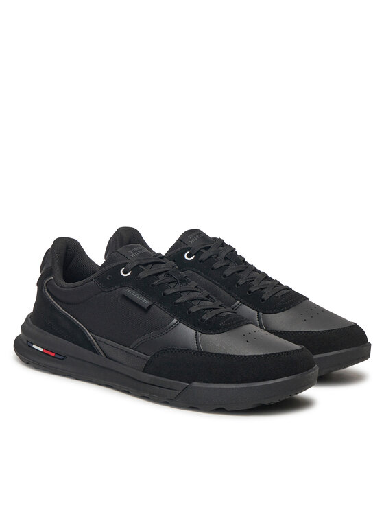 Tommy Hilfiger Tommy Hilfiger Laisvalaikio batai Retro Runner Mix Rwb FM0FM05371 Juoda