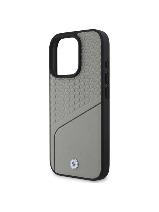 BMW Motorsport BMW Motorsport Etui na telefon Sign Leather Textured and Line Szary