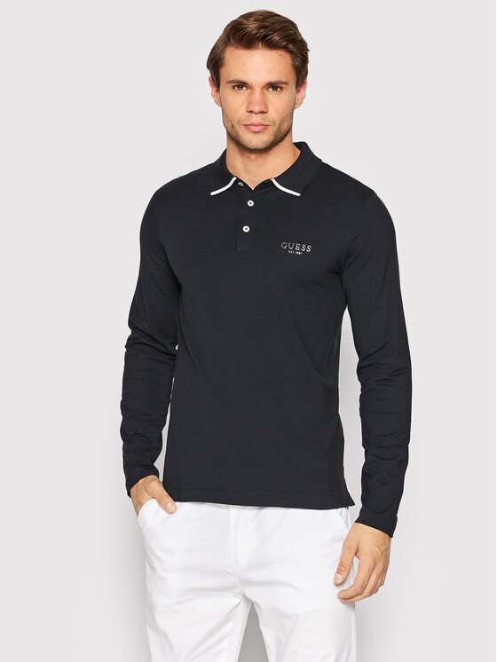 Guess Guess Polo M2YP36 J1311 Granatowy Extra Slim Fit