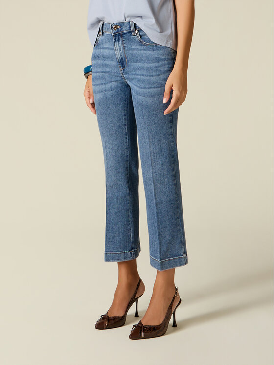 Oltre Oltre Jeans P574R209289N024 Blu Flare Fit
