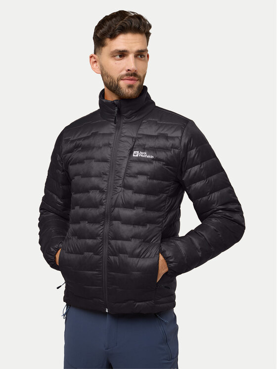 Jack Wolfskin Jack Wolfskin Pehelykabát Passamani A61836 Fekete Regular Fit