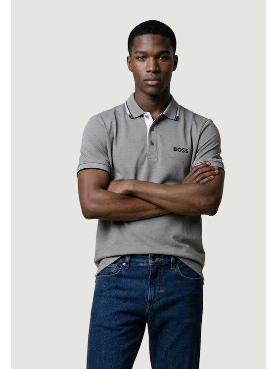 BOSS BOSS Polo 10226584 Grigio Casual Fit