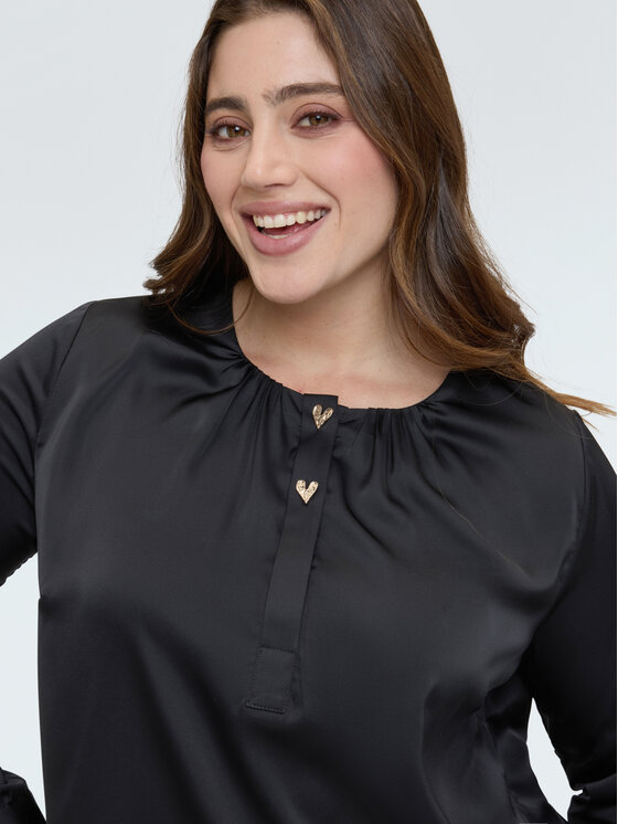 Fiorella Rubino Fiorella Rubino Bluzka 2046T002428N033 Czarny A-Line Fit