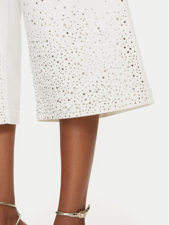 MET MET Culottes nohavice M10 138PT Biela Wide Leg