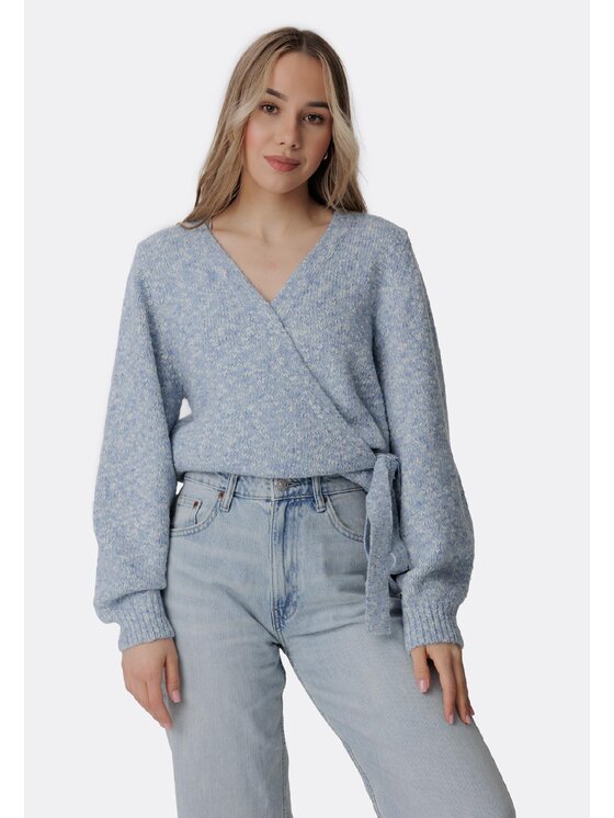 LAURELLA LAURELLA Sweter 6TU041 Szary Regular Fit