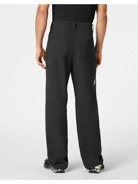 Plein Sport Plein Sport Spodnie cargo 22981 Czarny Cargo Fit