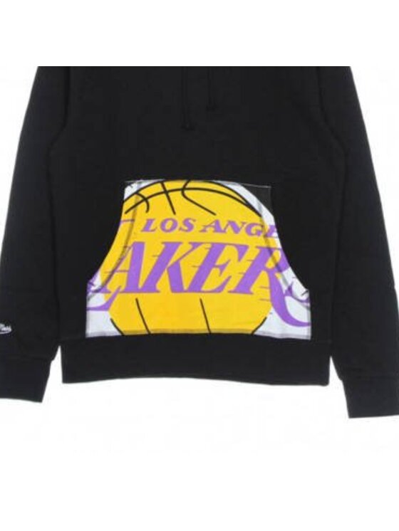 Mitchell & Ness Mitchell & Ness Bluza NBA Cropped Logo Los Angeles Lakers Czarny Standard Fit