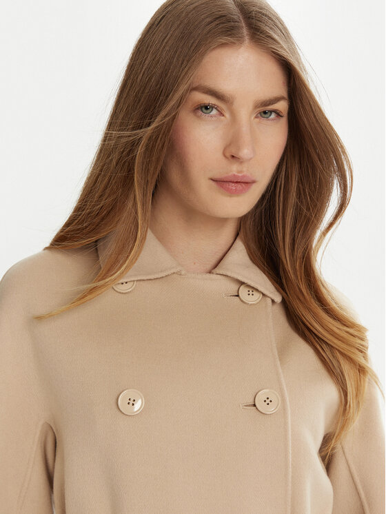 Weekend Max Mara Weekend Max Mara Gyapjú kabát Avenue 2515011021 Bézs Regular Fit