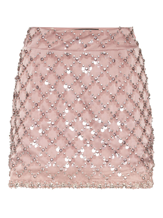 PHILIPP PLEIN PHILIPP PLEIN Spódnica mini 24259 Kremowy