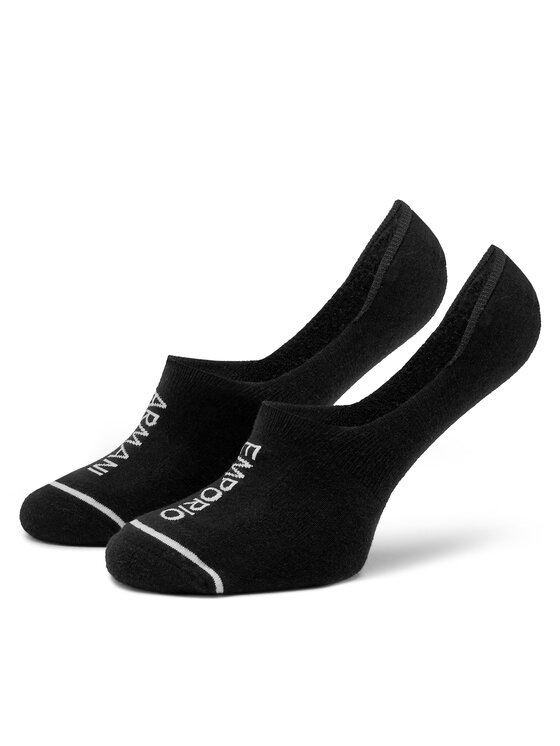 Emporio Armani Emporio Armani 2er-Set Damen Sneakersocken 292315 4R227 00020 Schwarz