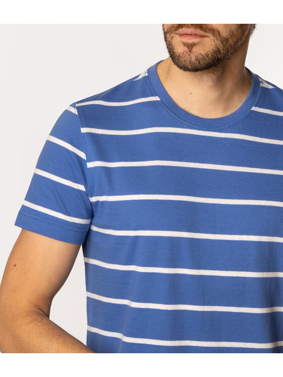 Lee Cooper Lee Cooper T-Shirt STRIPES1 4180 Niebieski Regular Fit