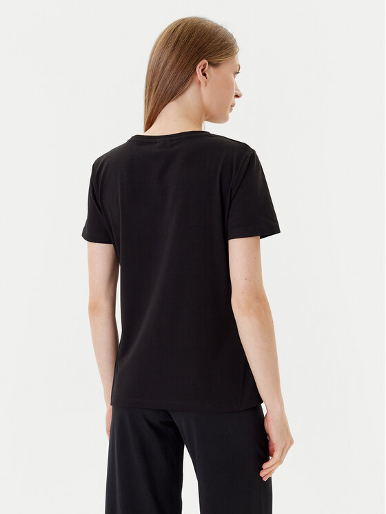 Guess Guess T-Shirt V5YI12 J1314 Czarny Regular Fit