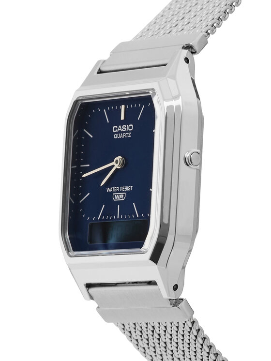 Casio Casio Pulkstenis Vintage AQ-230EM-2AEF Sudraba