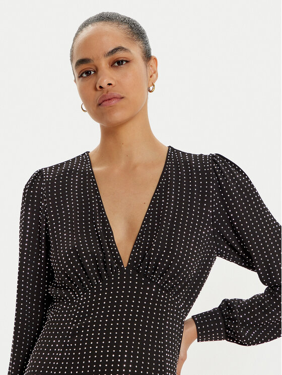 MICHAEL Michael Kors MICHAEL Michael Kors Коктейльна сукня MF481V47R3 Чорний Slim Fit