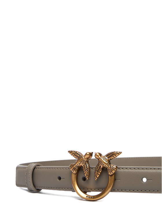 PINKO PINKO Opasok Love Berry H2 Belt AI 25-26 PLT01 100143 A0F1 Sivá