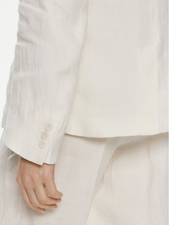 Weekend Max Mara Weekend Max Mara Marynarka Nalut 2415041032 Biały Regular Fit