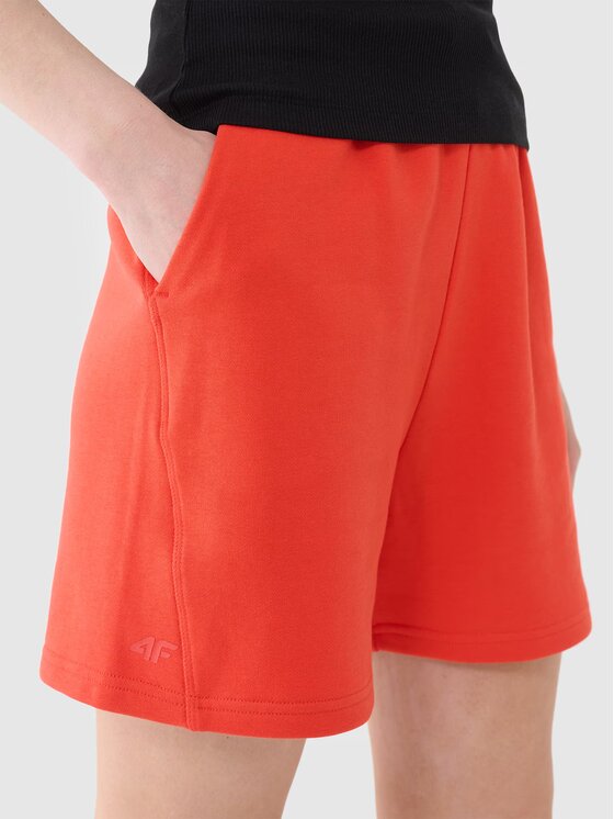 4F 4F Pantaloncini di tessuto 4FWSS25TSHOF529-62S Rosso Oversize