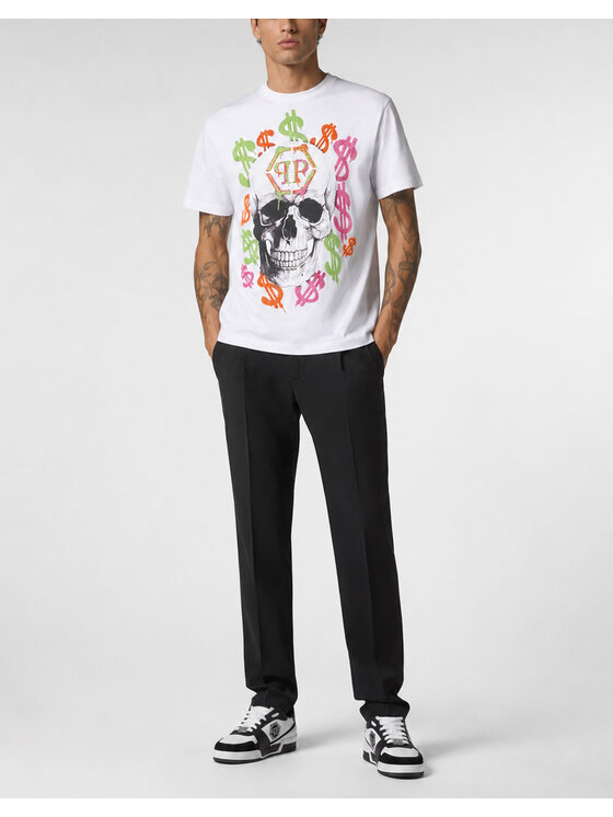 PHILIPP PLEIN PHILIPP PLEIN Tričko 31609 Biela Regular Fit