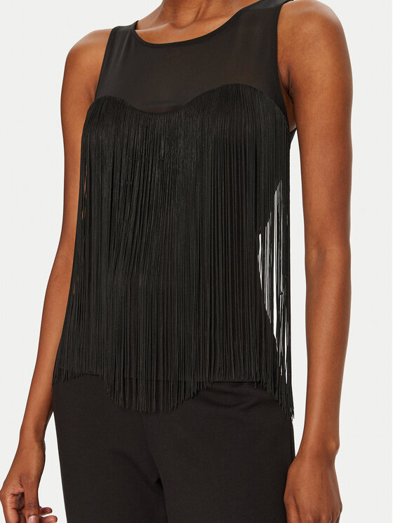 Rinascimento Rinascimento Bluză CFC0121728003 Negru Regular Fit