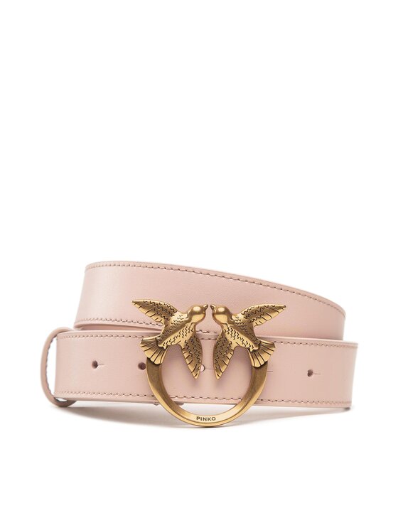 Pasek Damski PINKO, Różowy, Love Berry Simply H3 Belt AI 22-23 PLTT 1H212Q Y5H7