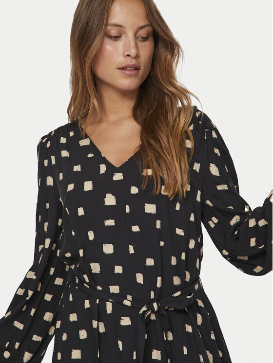 Vila Vila Kleid für den Alltag Lana 14095666 Schwarz Regular Fit