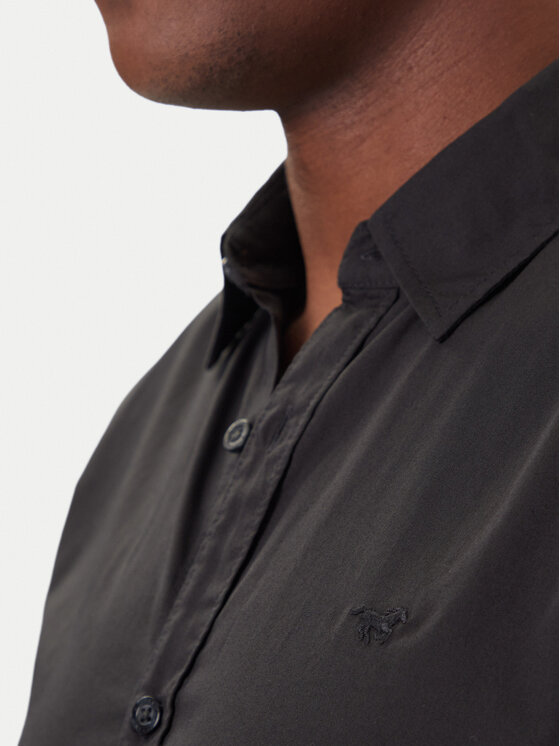 Mustang Mustang Hemd Canton 1016951 Schwarz Slim Fit